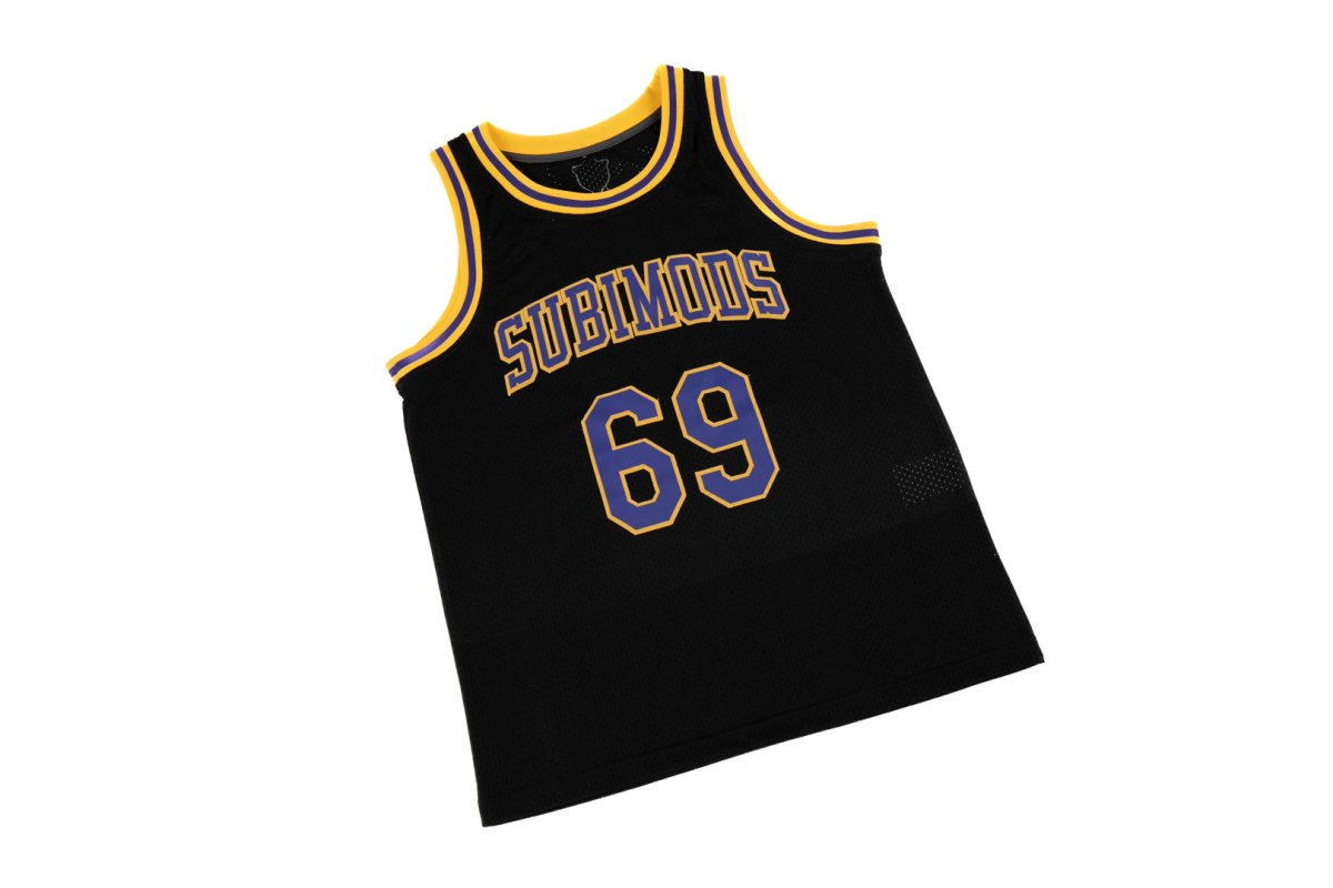 Subimods Official Sports Series Basketball Jersey Black w/ Purple and Gold Accents