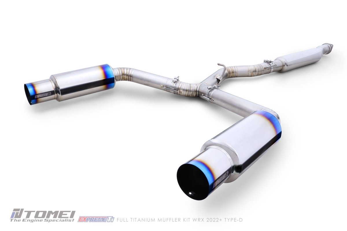 Tomei Expreme Ti Titanium Type-D Dual Exit Catback Exhaust 2022-2023 WRX