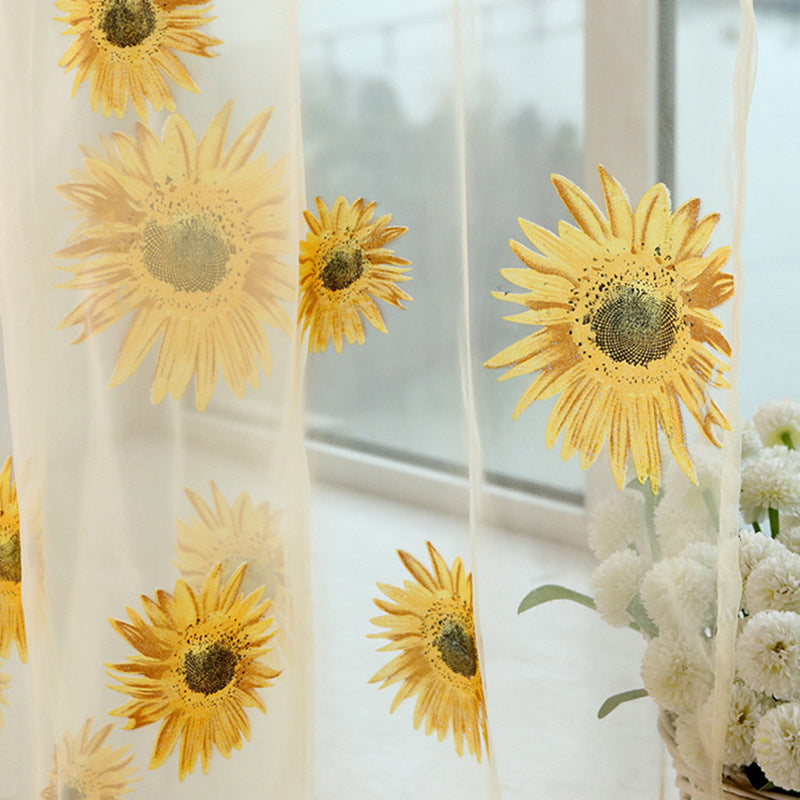 Sun Flower Offset-printed Curtain