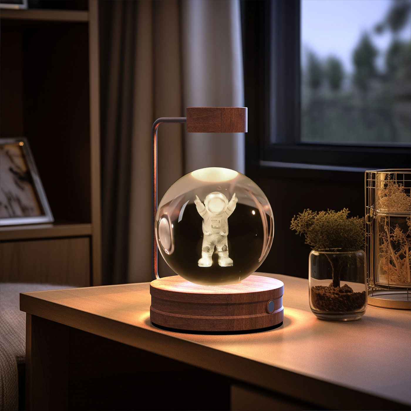 Crystal Ball Cosmic Night Lamp