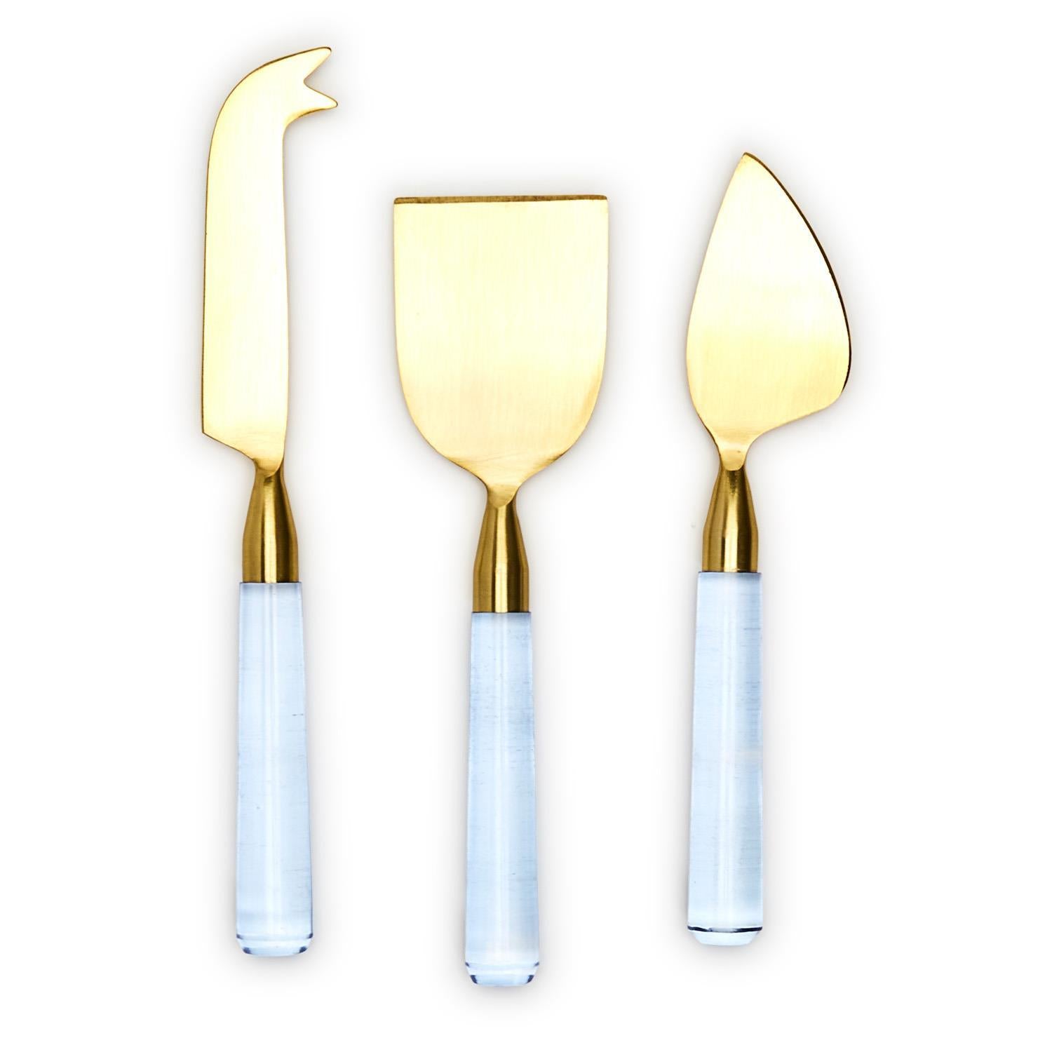 Blue Skies Cheese Knives Gift Set