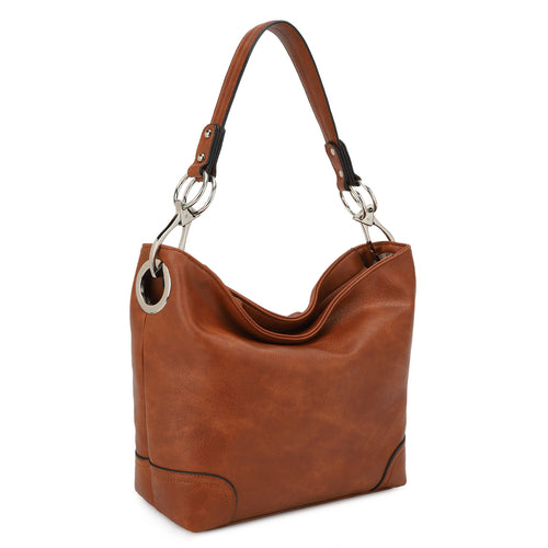 Emily Soft Vegan Leather Hobo Handbag