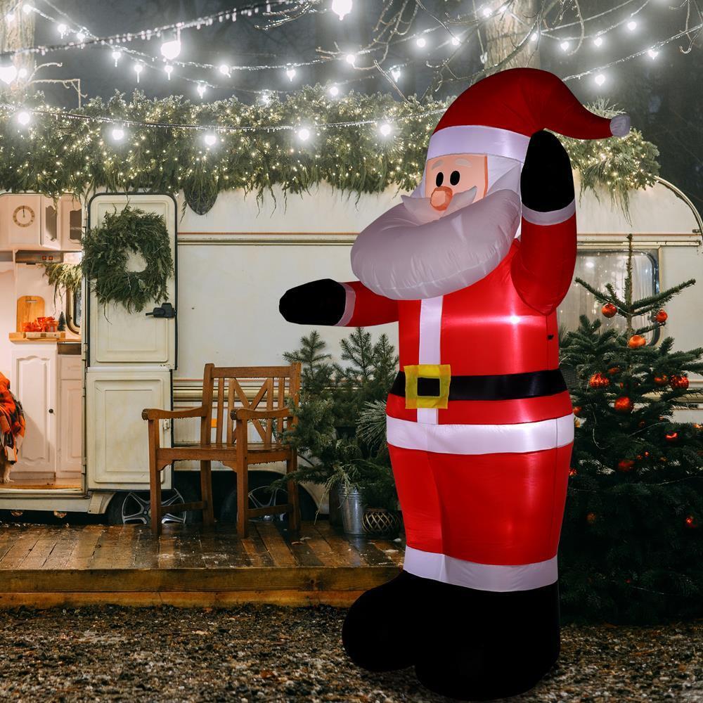 8FT Christmas Giant Inflatable Santa Claus for Outdoor Indoor Home Garden Party
