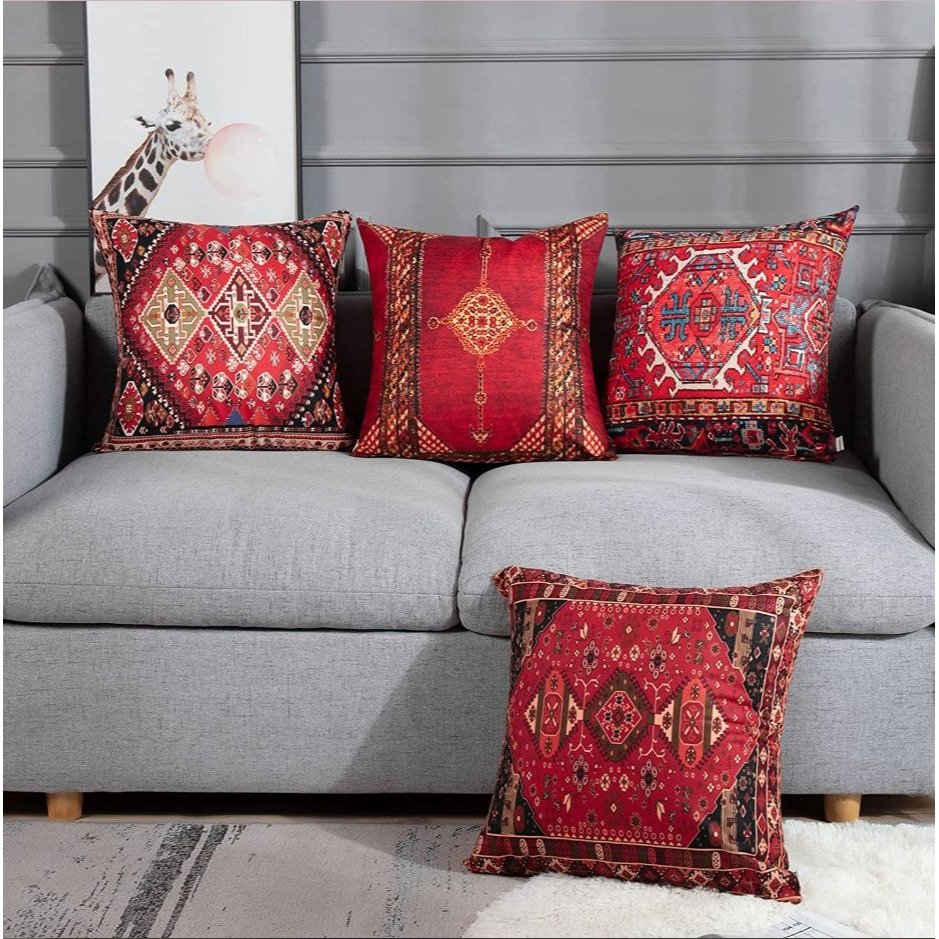 Turkish Boho Pillow Covers | Moroccan | Set of 4 | 20x20 NEW