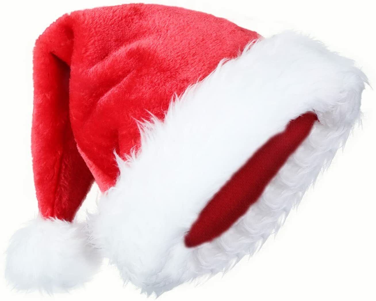 Adult Kids Santa Hat Christmas Cap Costume Party Wear Costume Unisex One Size