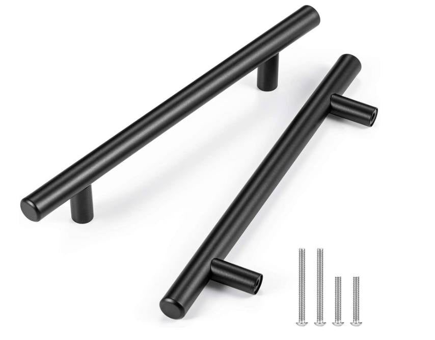 35pcs Cabinet Pulls Matte Black Stainless Steel Kitchen Cupboard Cabinet Handles, 5