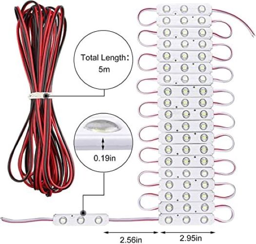 60 LEDs 12V Van Interior Light Car LED Ceiling Lights Kit, Super Bright Lighting Dome Lamp for Van