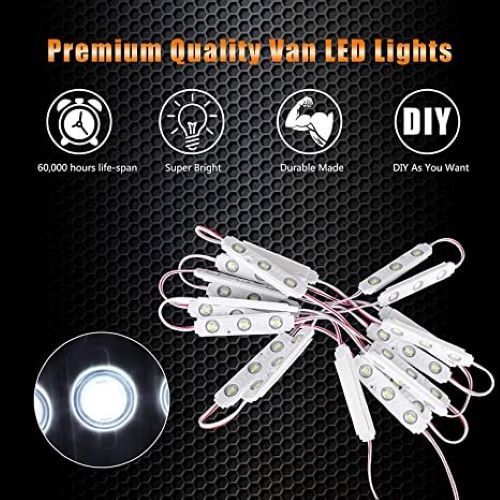 60 LEDs 12V Van Interior Light Car LED Ceiling Lights Kit, Super Bright Lighting Dome Lamp for Van