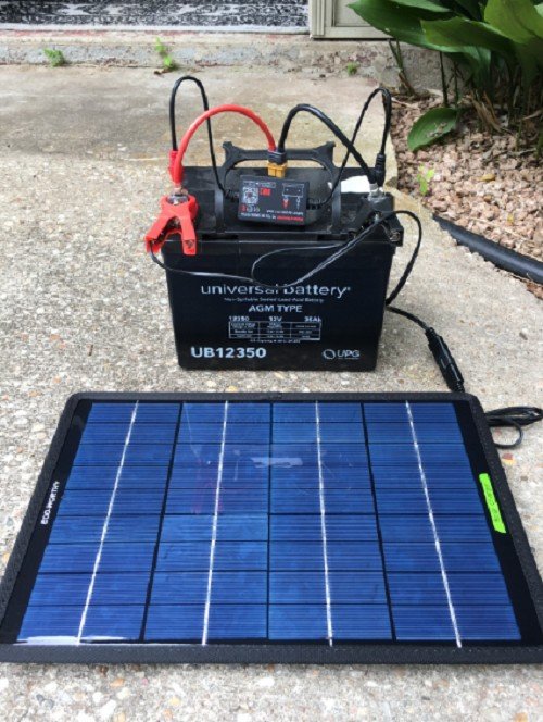 12 Volt 5 Watt Solar Trickle Charger for 12V Batteries Portable