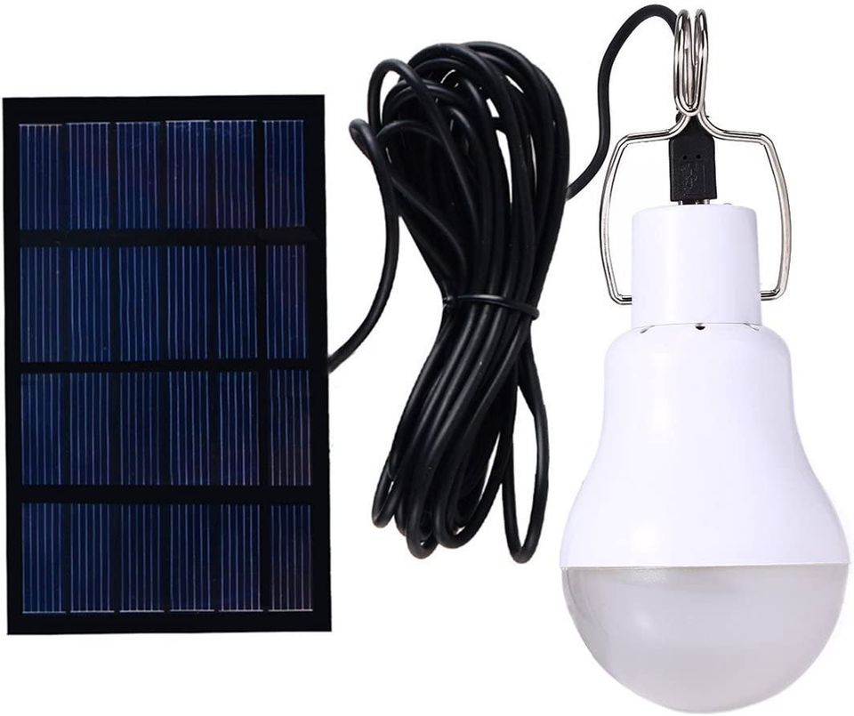 Portable Solar Light Bulb with Remote 180LM | 4 Light Modes Rechargeable Solar LED Bulb