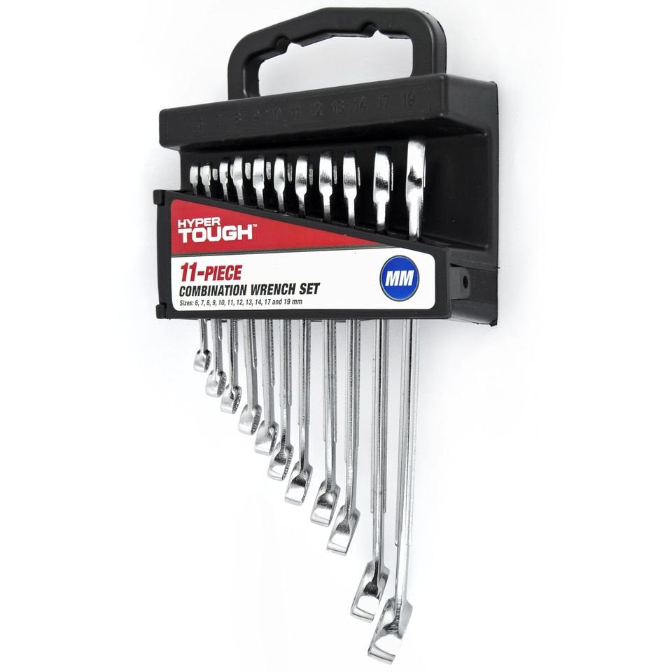 11-Piece Combination Wrench Set, Metric