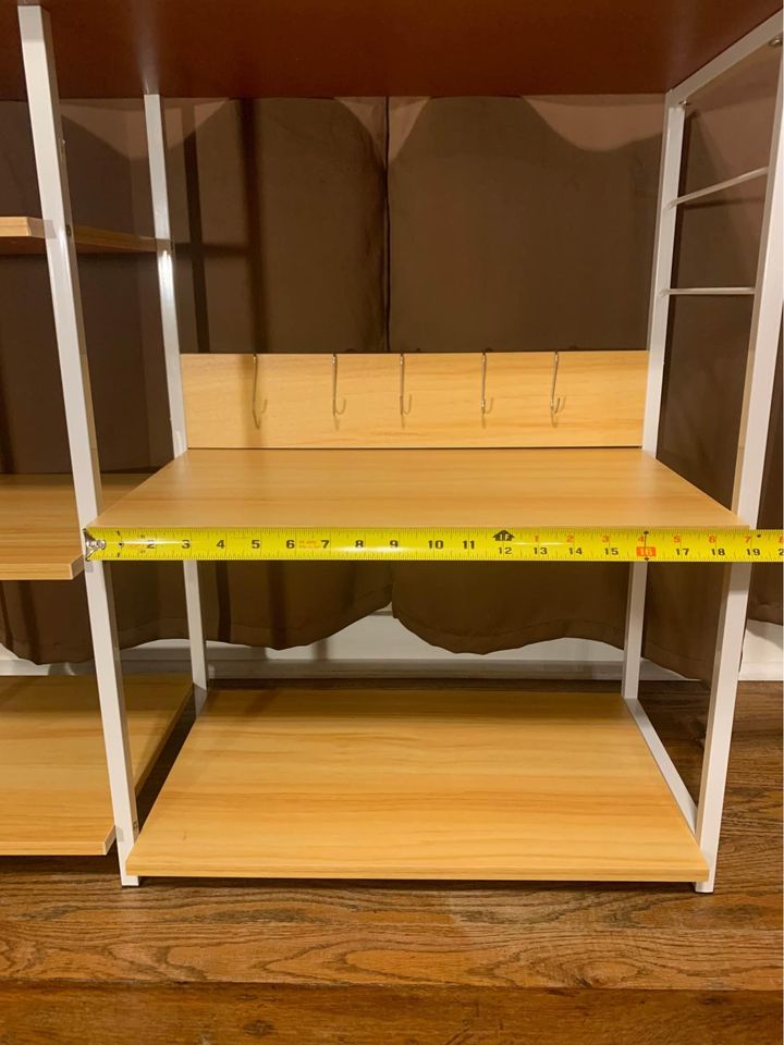 Kitchen Bakers Rack, Utility Storage Shelf Microwave Oven Stand~3-Tier Coffee Bar NEW needs assembly