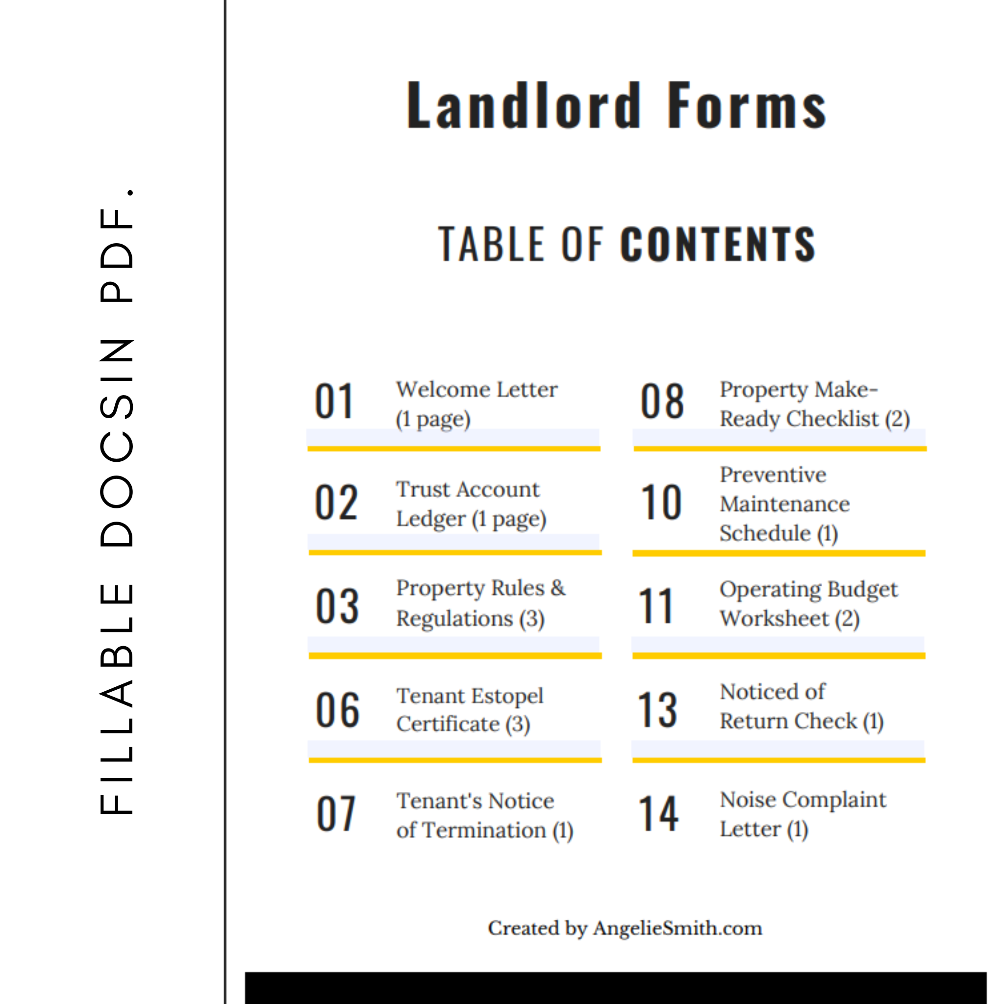 Landlord Forms Property Management Templates for Real Estate Listings Business 29 Documents