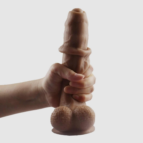 Realistic Skin Dildo Use Image