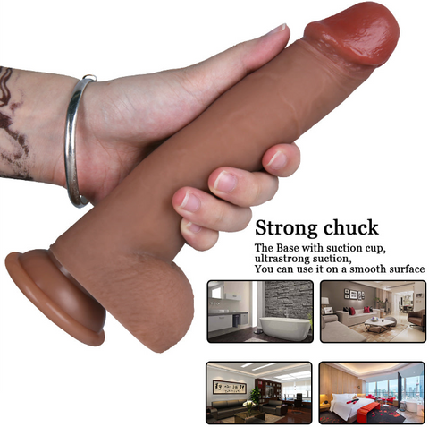 Long 8.6-Inch Realistic G-Spot Dildo