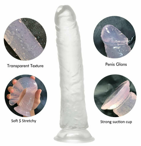 Clear 7 Inch Small Dildo