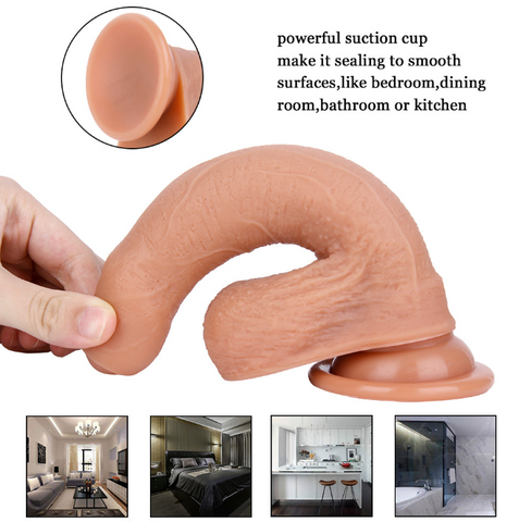 Small 7 Inch Silicone Dildo