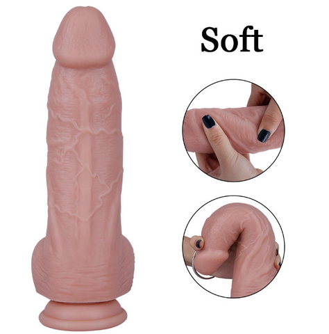 9 Inch Silicone Suction Cup Dildo