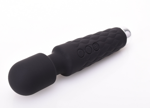 Premium Black Vibrator in Use