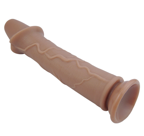9.6 inch silicone flexible dildo