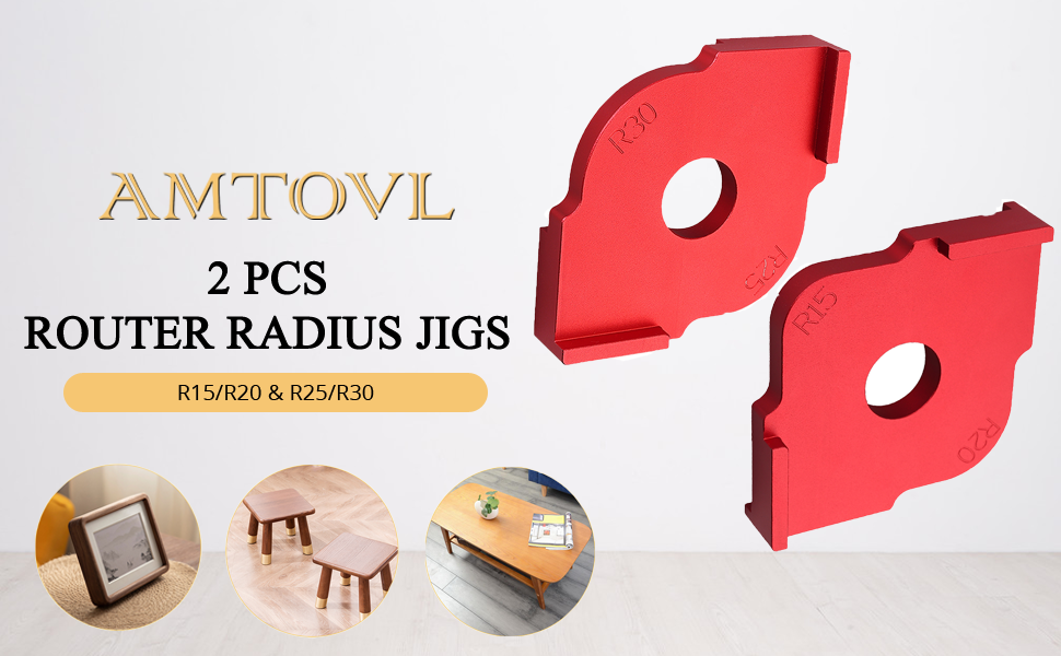 AMTOVL Set of 2 Corner Router Jig