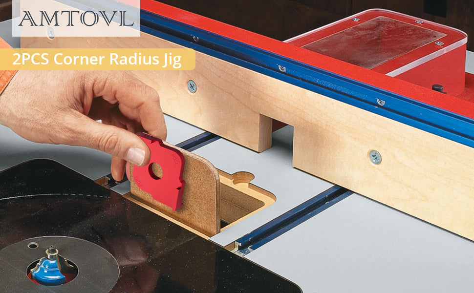 AMTOVL Set of 2 Corner Router Jig