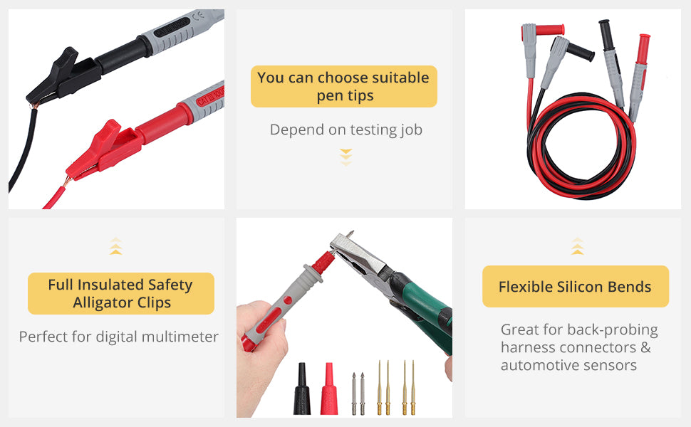 AMTOVL 12 in 1 Super Multimeter Test Lead Kits