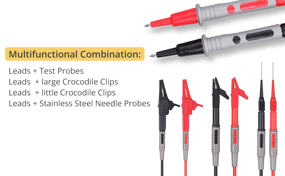 AMTOVL 18-Pieces Test Lead Kit