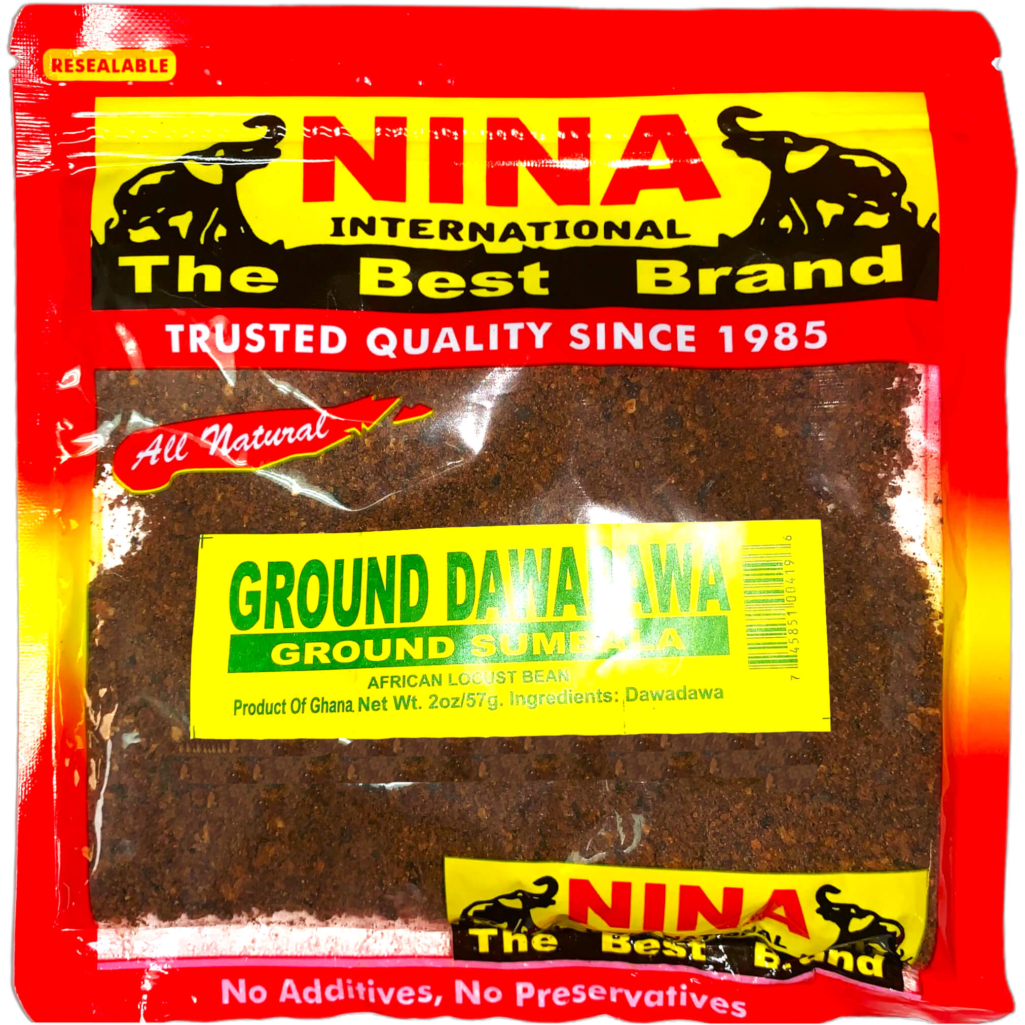 Nina Ground Dawadawa Sumbala 2 oz (Pack of 2)