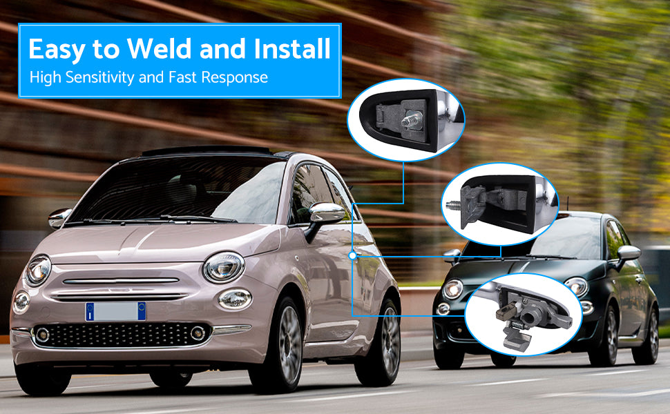 eSynic Outside Door Chrome Front Right or Rear Car Handle