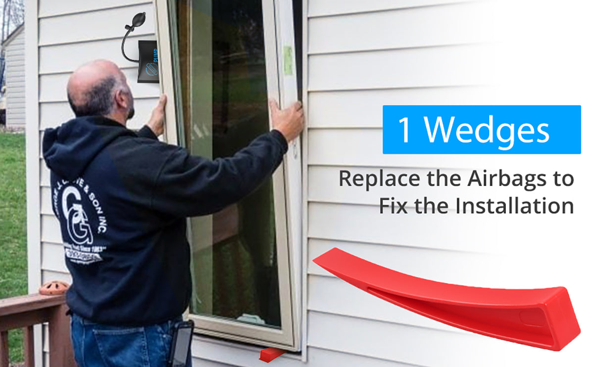 eSynic 4pcs Air Wedge Pump Wedge with Plastic Wedge