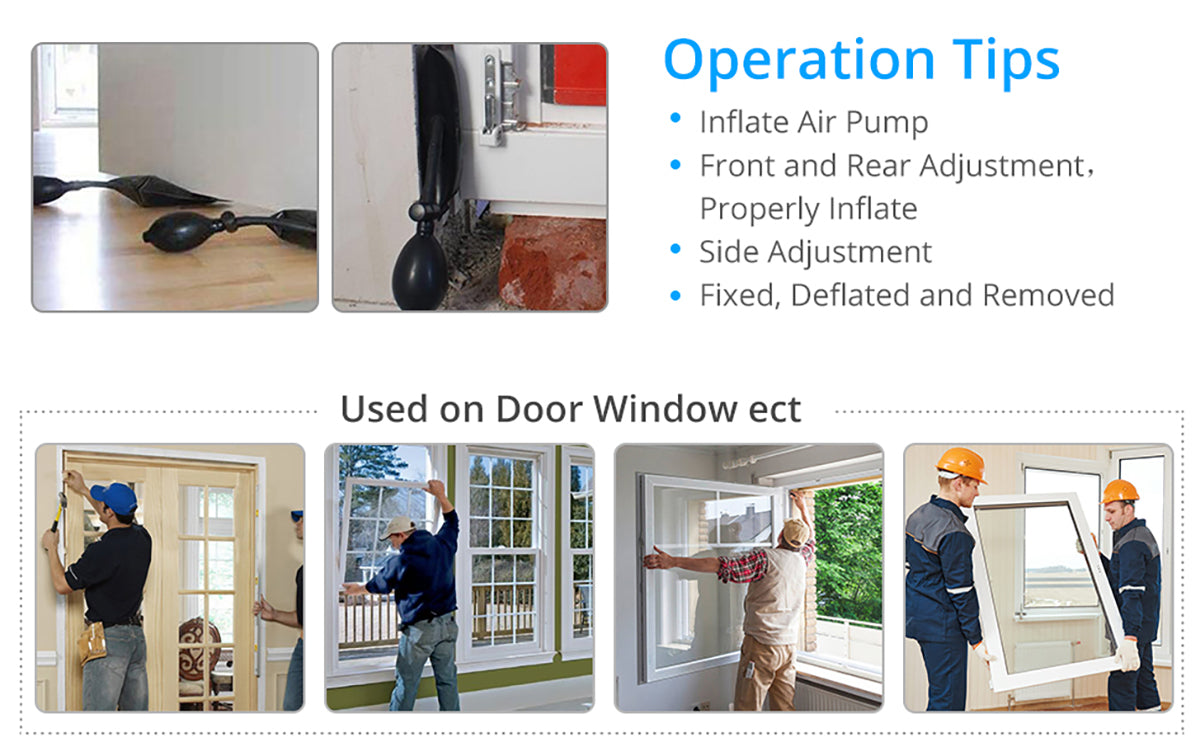 eSynic 4pcs Air Wedge Pump Wedge with Plastic Wedge