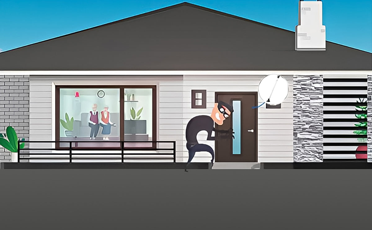 eSynic Professional Adjustable Security Bar Door Brace Portable