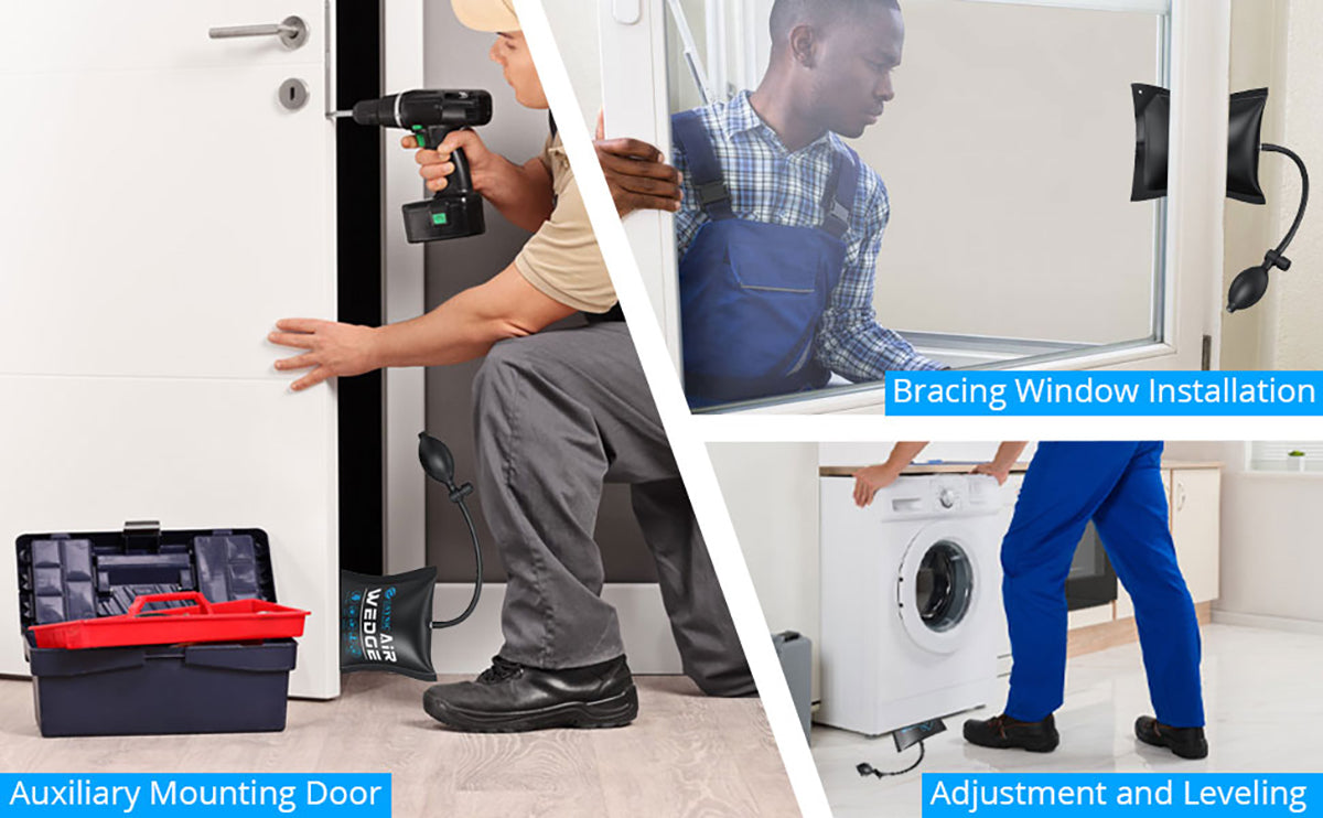 eSynic 4pcs Air Wedge Pump Wedge with Plastic Wedge