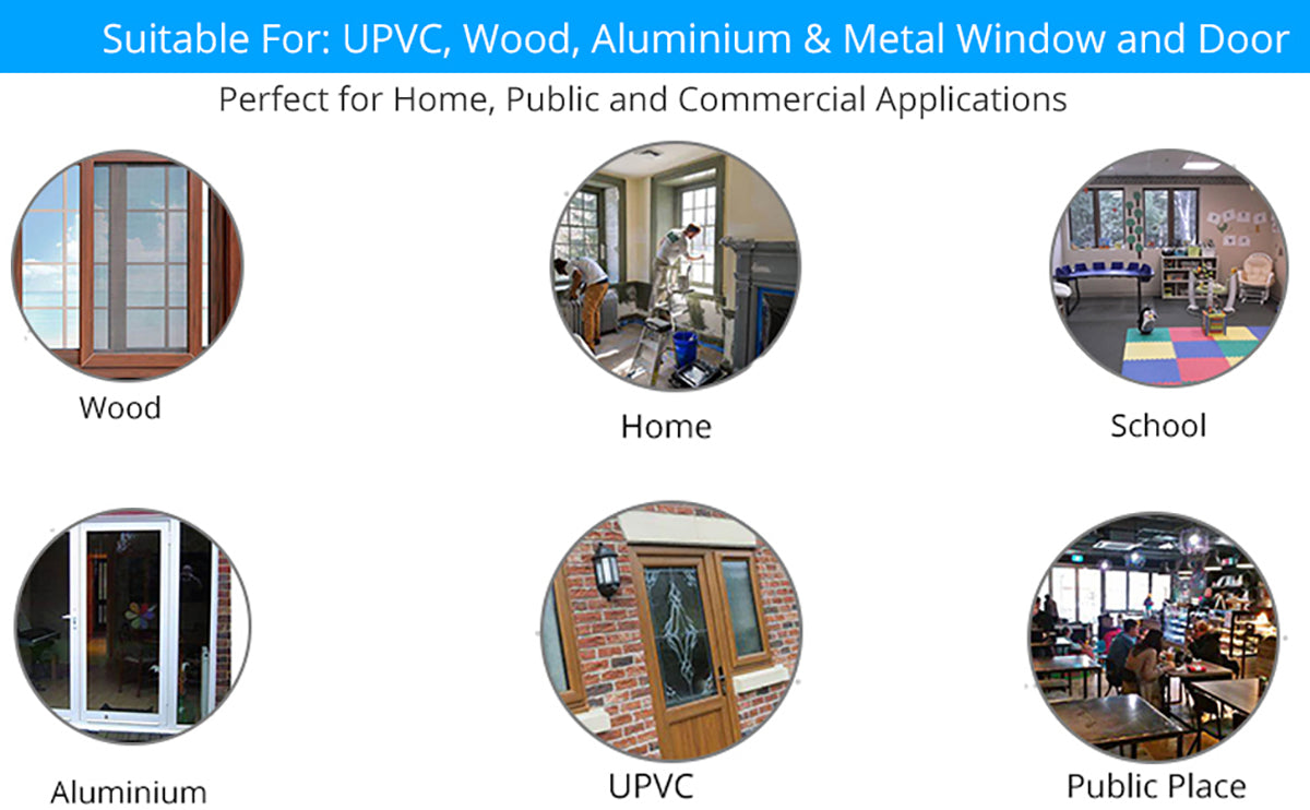 eSynic 8PCS Professional Window Restrictor UPVC Locks