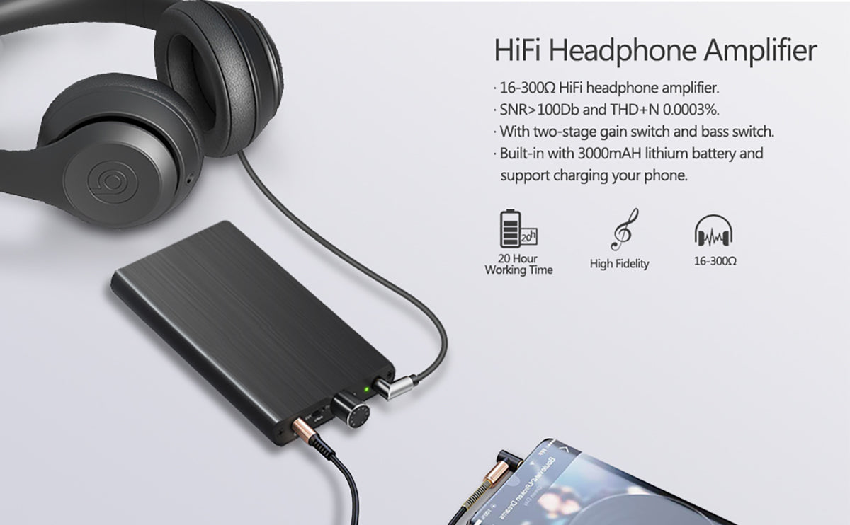 eSynic Professional HiFi Headphone Amplifier