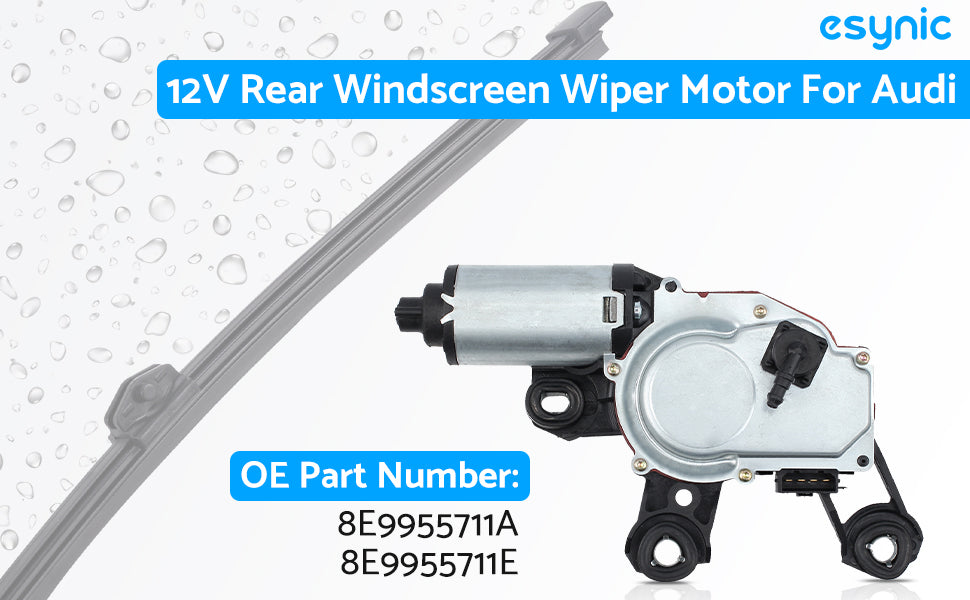 eSynic Professional Rear Windscreen Wiper Motor For Audi