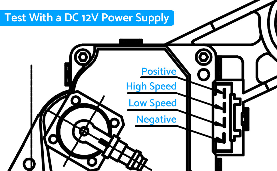 eSynic Professional Rear Windscreen Wiper Motor For Audi