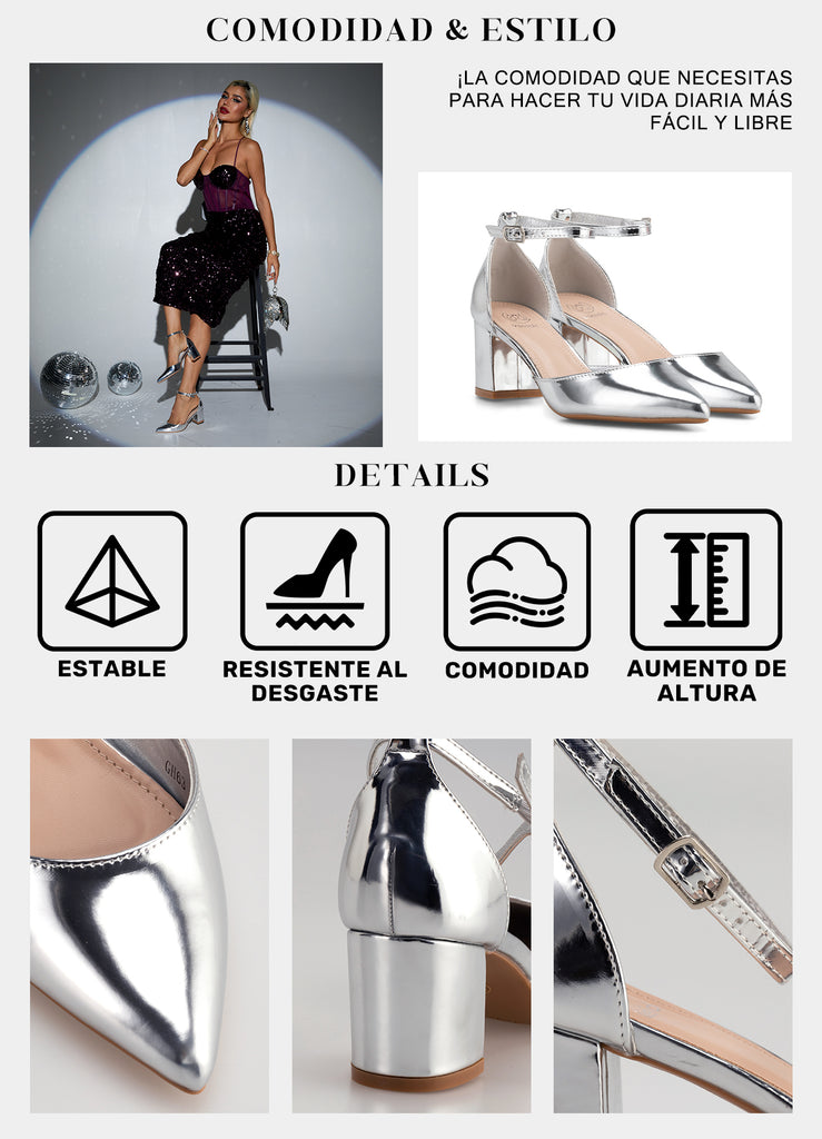 Zapatos de Mujer con Taco y Plataforma Sandalia Mujer Casual y