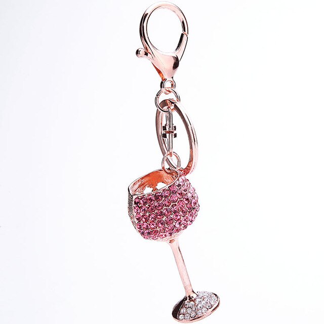 On Sale - Key Chain/Bag Charm- Wine (Pink)