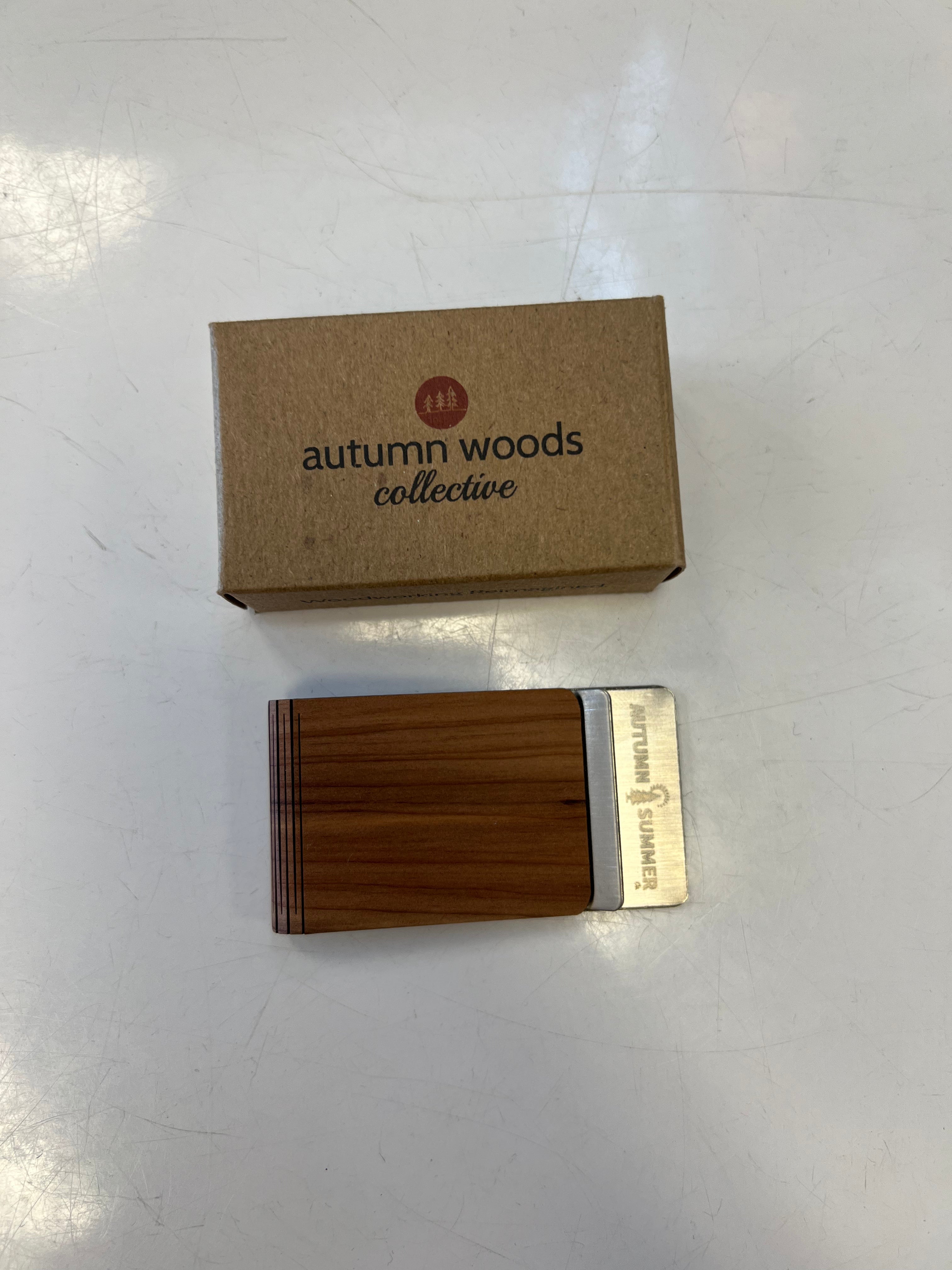 Autumn Woods Money Clip (Wood)