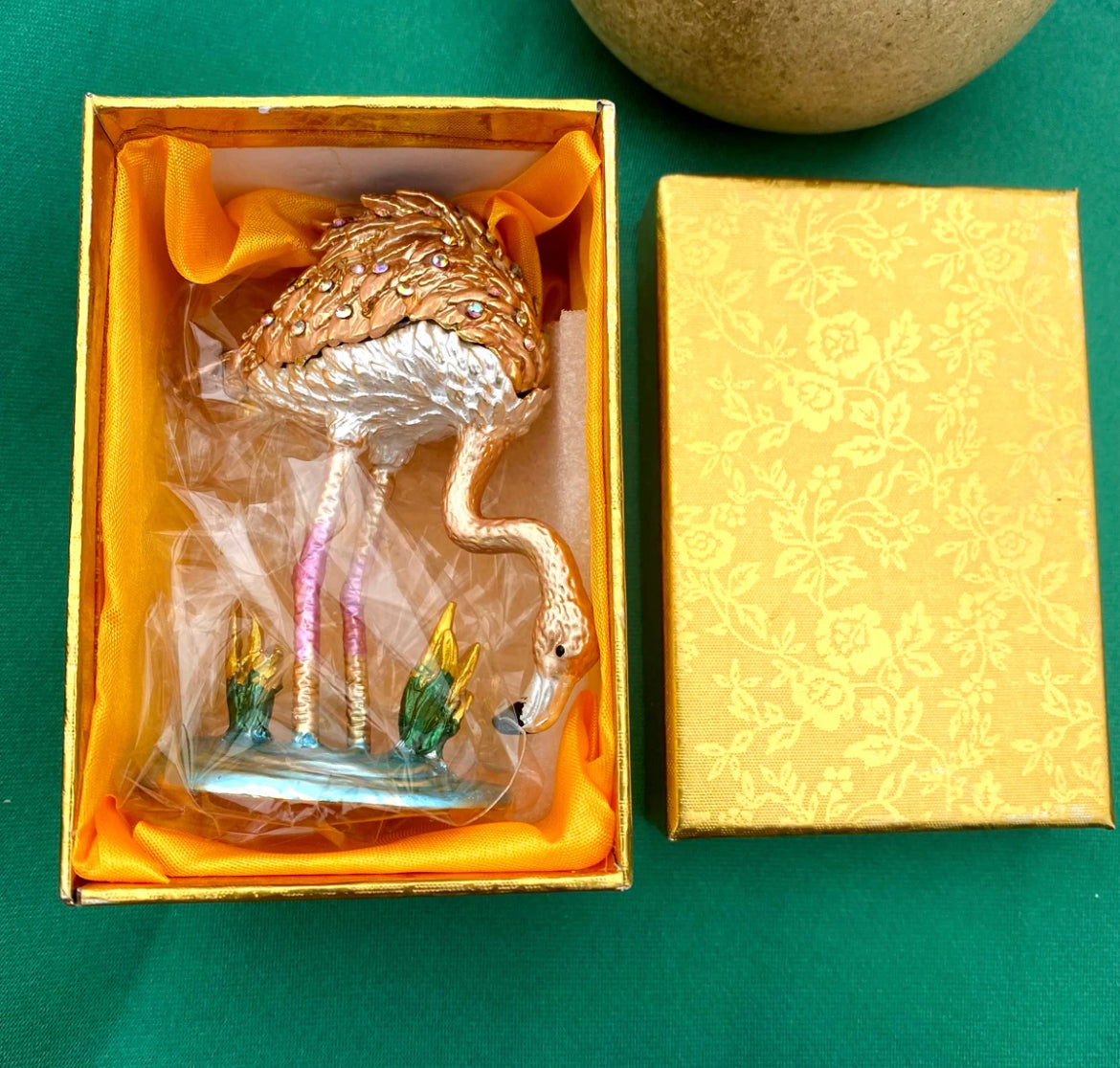 On Sale- Ring/Trinket Treasure Keeper- Flamingo