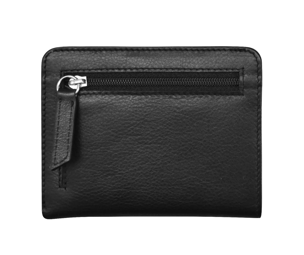 ili New York Vaccine Card Holder Leather Wallet (Black)