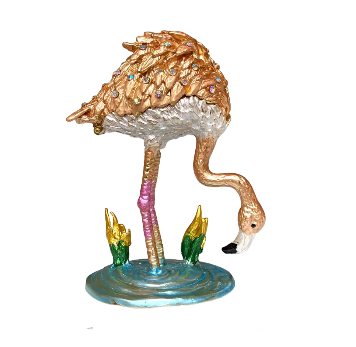 On Sale- Ring/Trinket Treasure Keeper- Flamingo