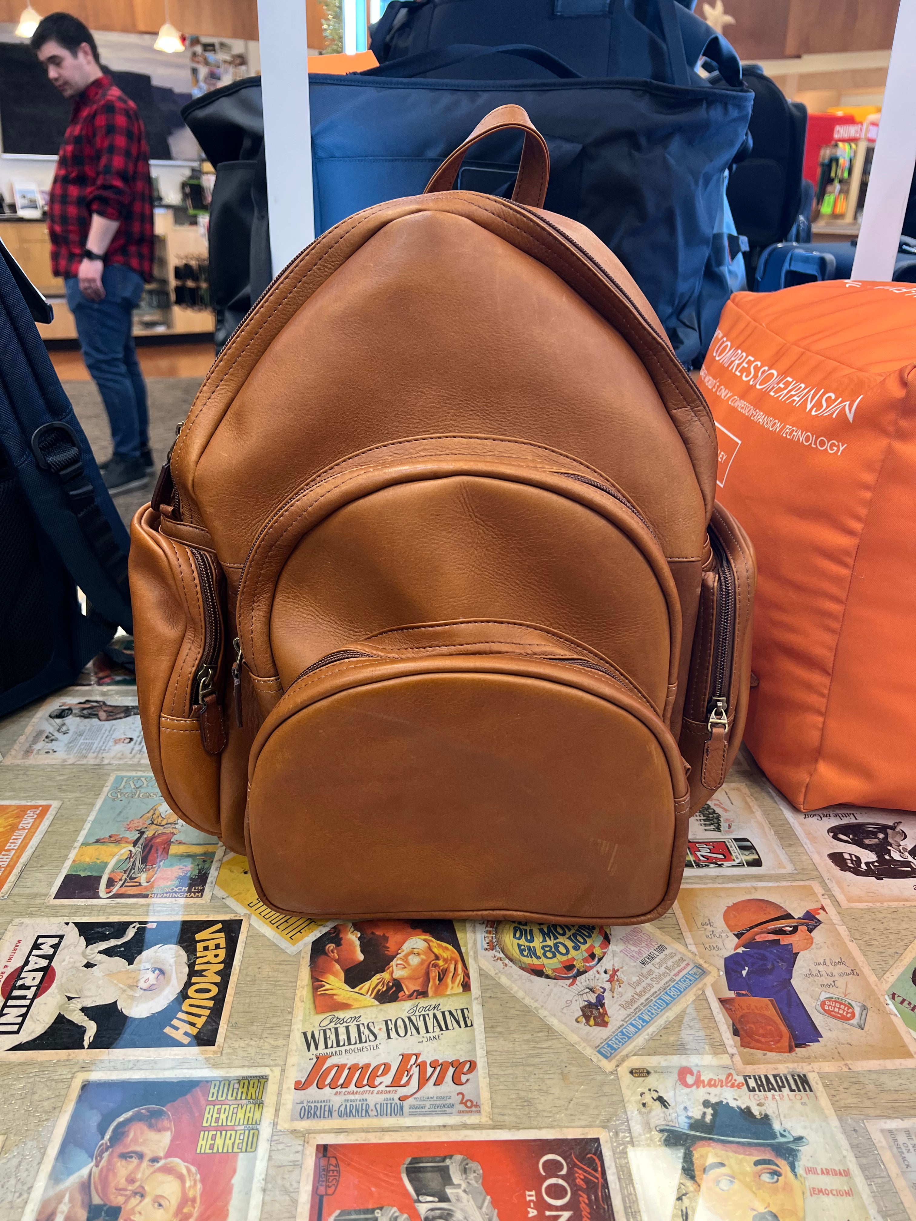 On Sale- Dorado Leather Backpack (Tan)