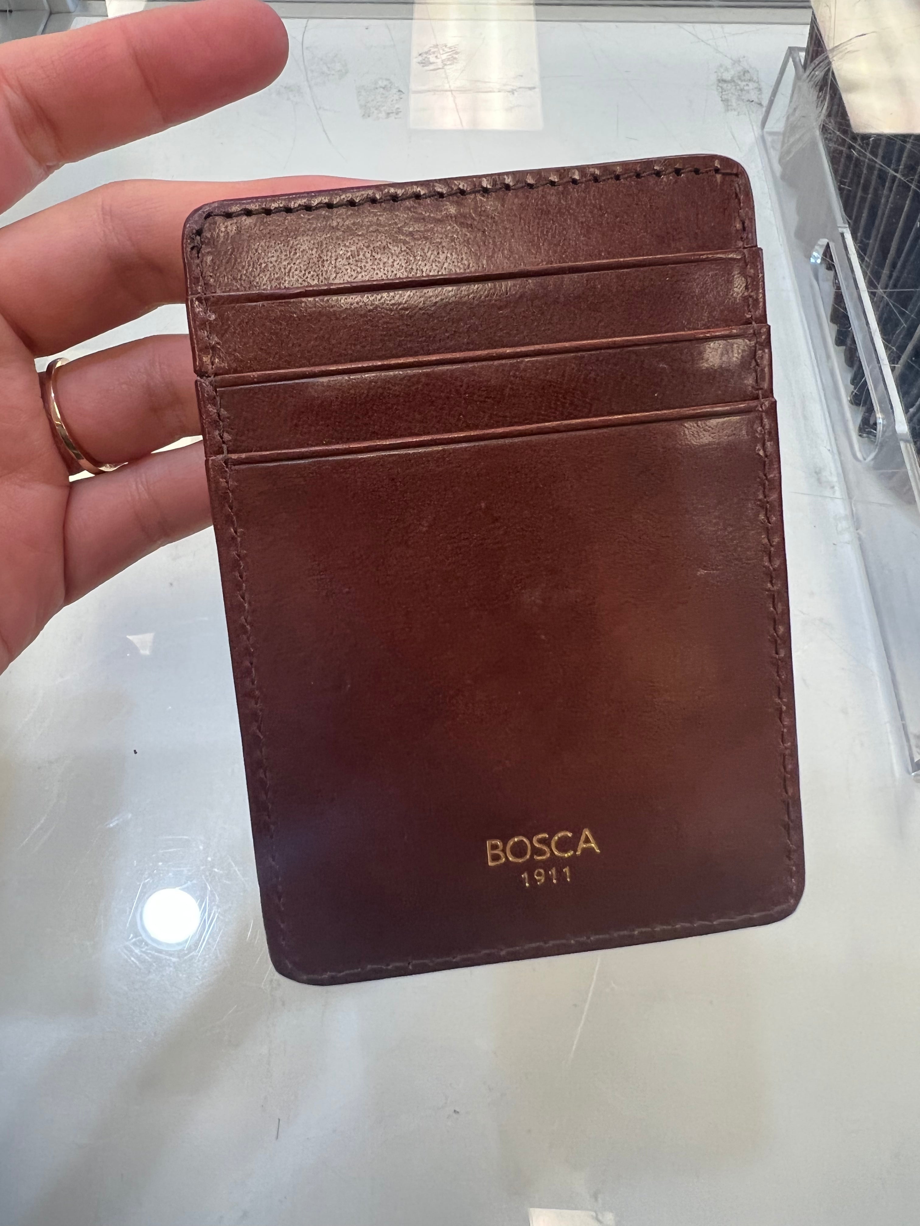 Bosca RFID Front Pocket Oldleather Wallet