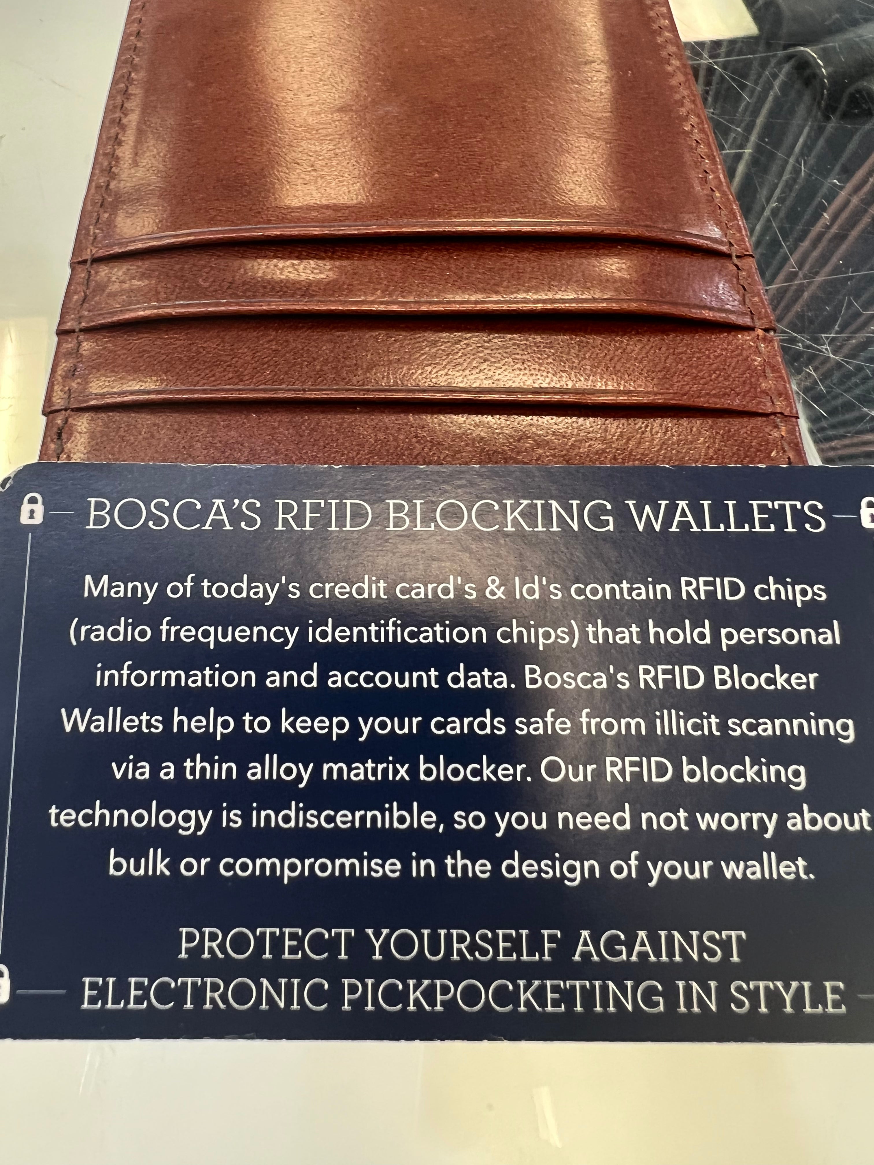 Bosca RFID Front Pocket Oldleather Wallet