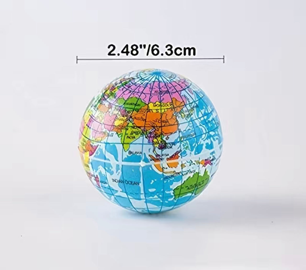 Globe stress ball fidget