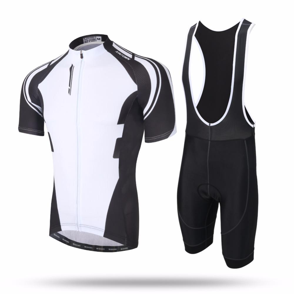 XINTOWN Breathable Anti-Sweat Short Sleeve Cycling Sets Clothes Jerseys Bib Shorts Bike Ropa Ciclismo Bicycle  FENGSUHEI