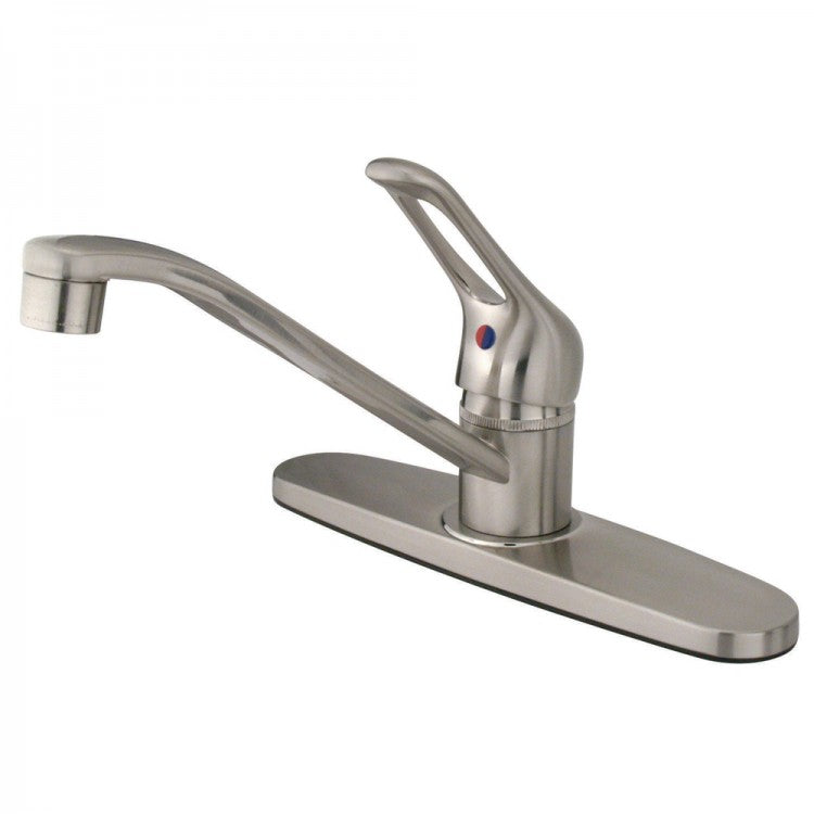 Kingston Brass 16786397 Kb561sn Single-handle Centerset Kitchen Faucet, Satin Nickel - Satin Nickel